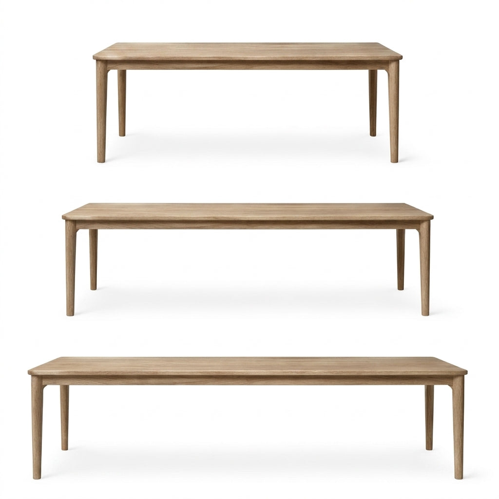 LINA Teak Dining Table — 63" / 71" / 87"