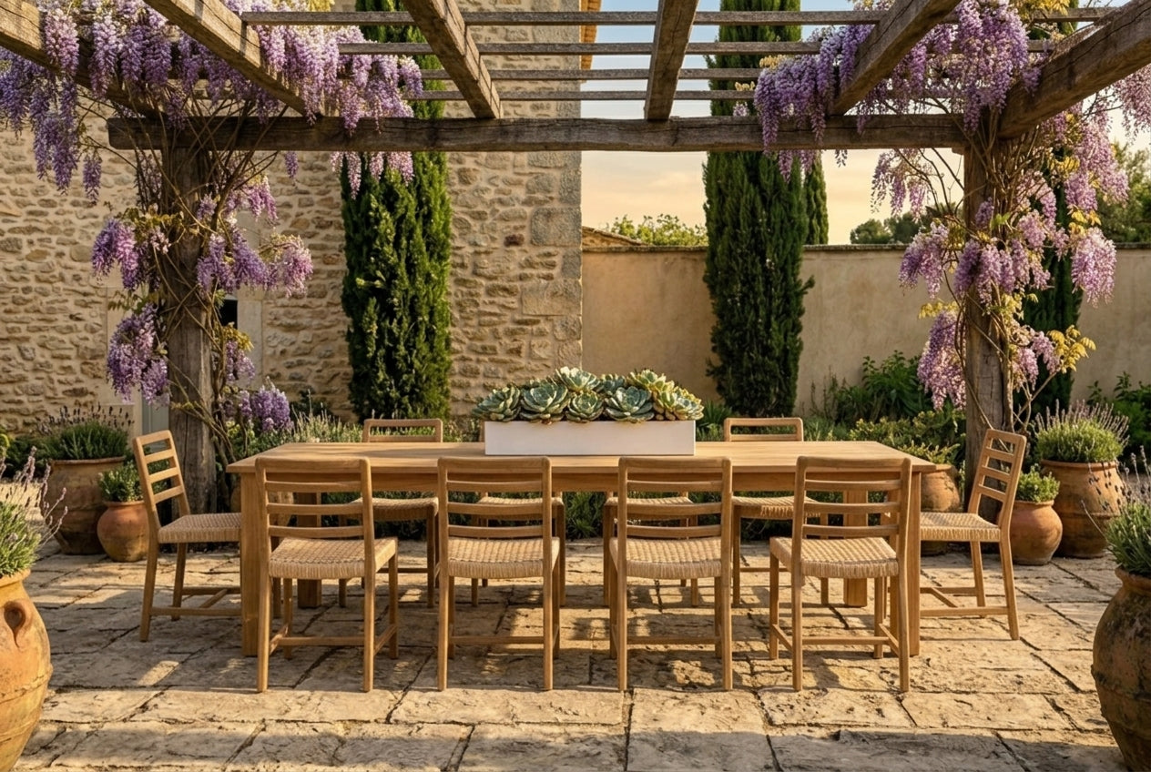 Panama Teak Dining Table — 94"