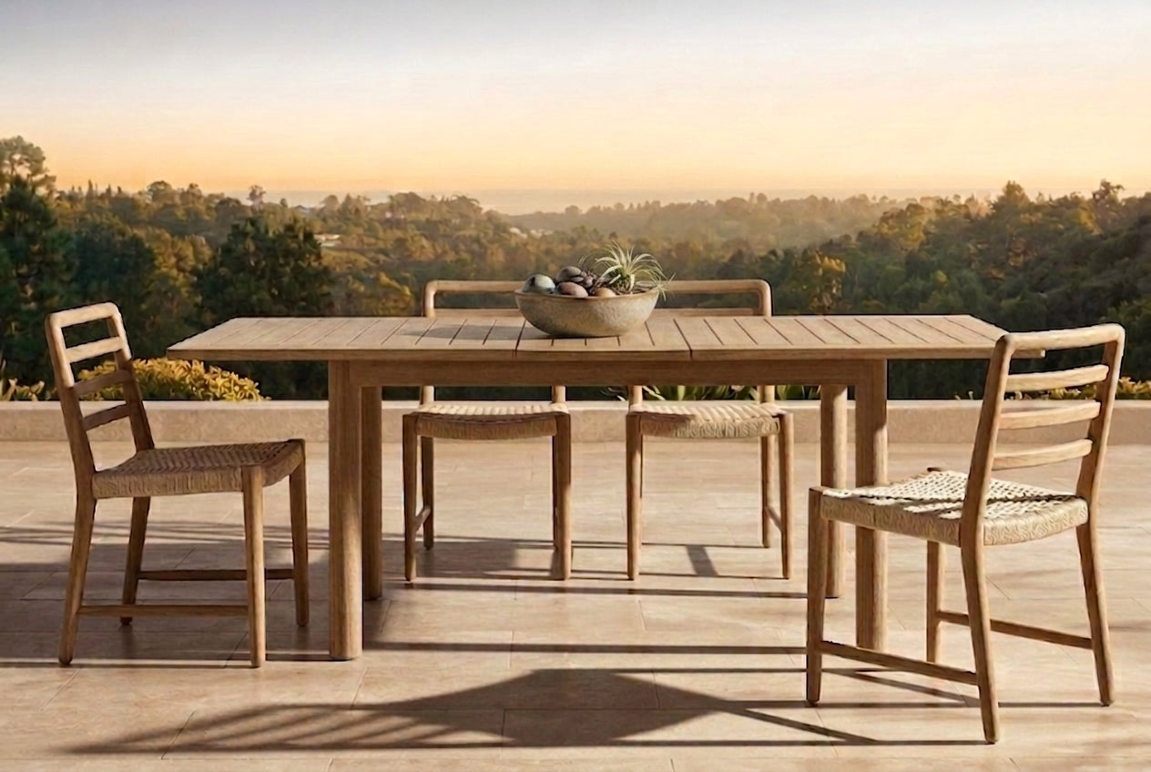 VEGA Extendable Teak Dining Table — 98" - 138"