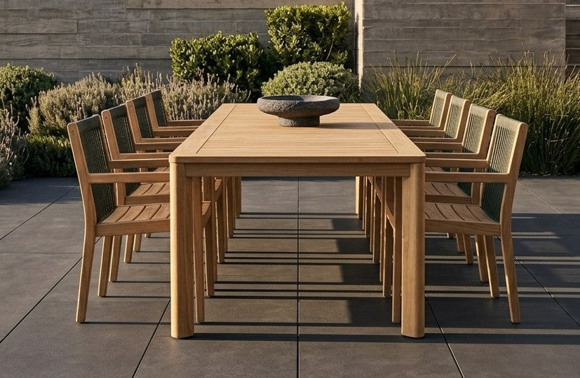 VEGA Teak Dining Table — 95"