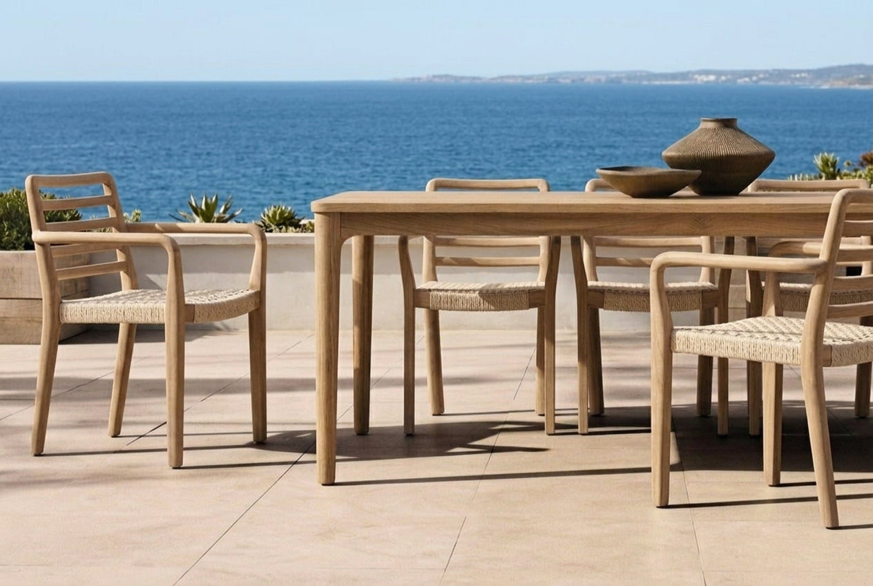 LINA Teak Dining Table  — 63" / 71" / 87"