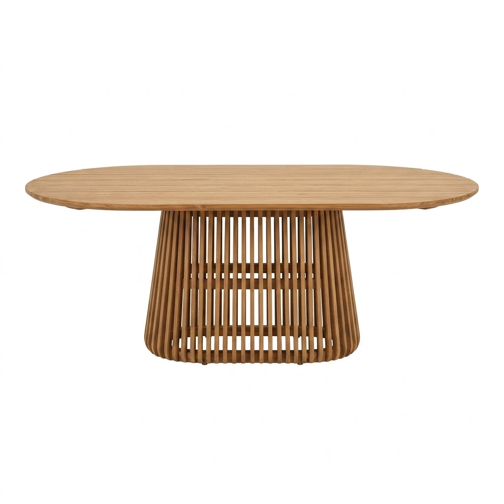 Palazzo Teak Oval Dining Table —  87"